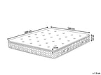 Matelas à ressorts ensachés en mousse à mémoire de forme H2/3 180x200 cm