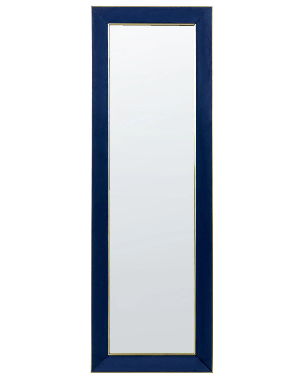 Miroir sur pied Velours Bleu marine 50x150 cm