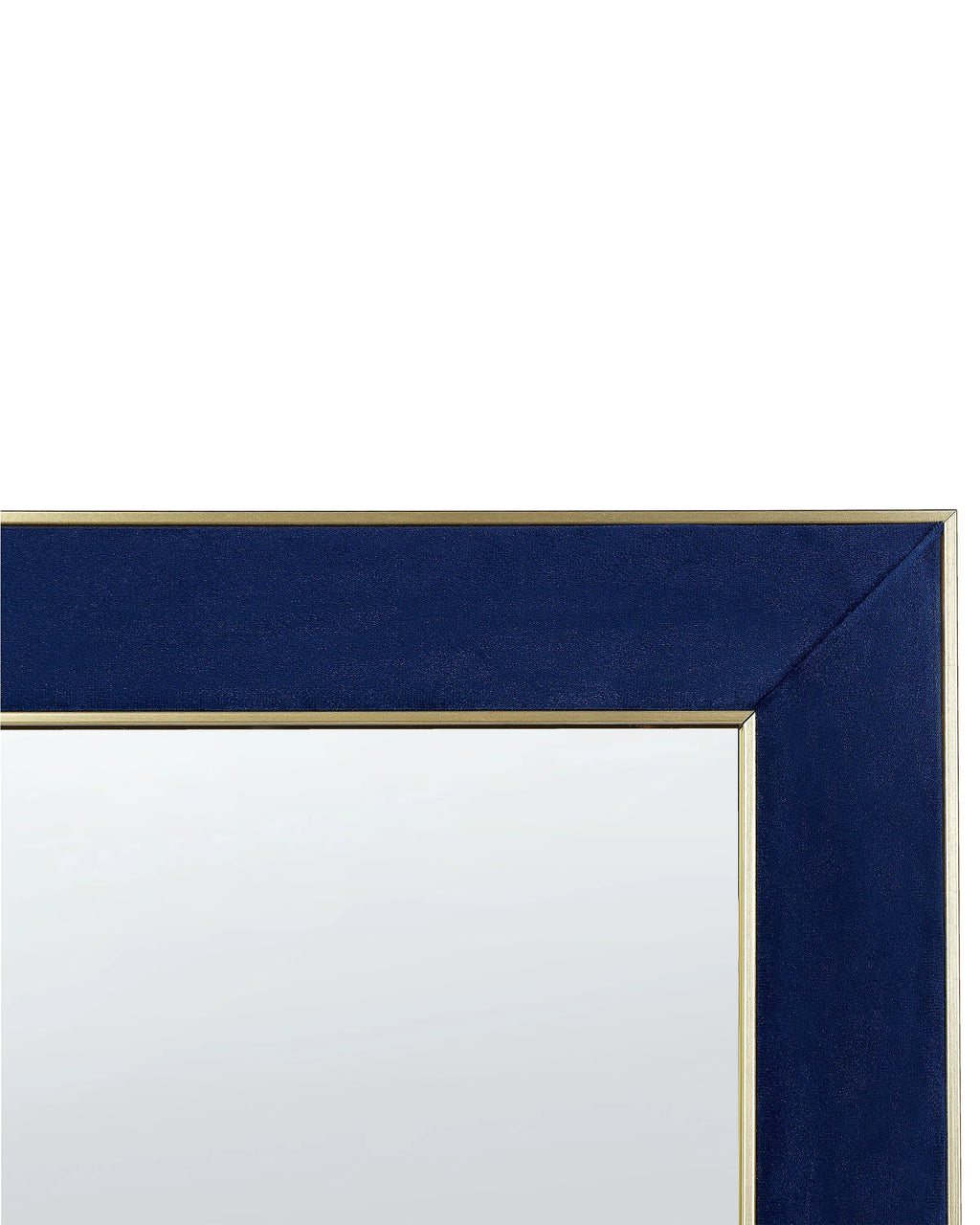 Miroir sur pied Velours Bleu marine 50x150 cm