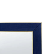 Miroir sur pied Velours Bleu marine 50x150 cm