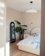 Miroir Velours Bleu 57x160 cm