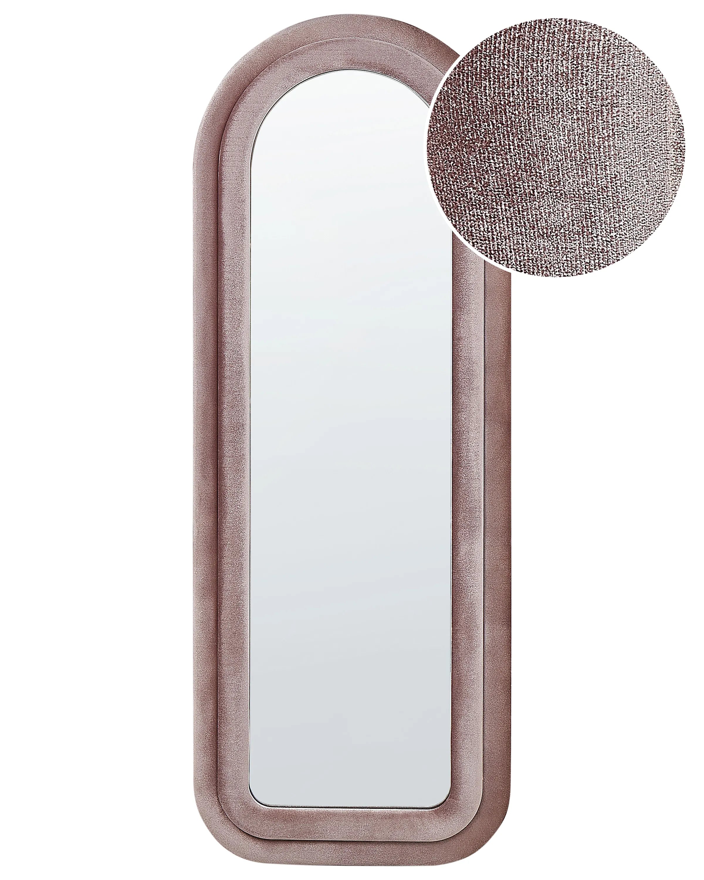 Specchio CULAN 60 cm 160 cm Velluto Rosa