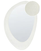 Specchio AUDES 60 cm 90 cm Velluto Bianco sporco