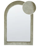 Specchio HURIEL 60 cm 90 cm Velluto Verde oliva