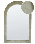 Specchio HURIEL 60 cm 90 cm Velluto Verde oliva