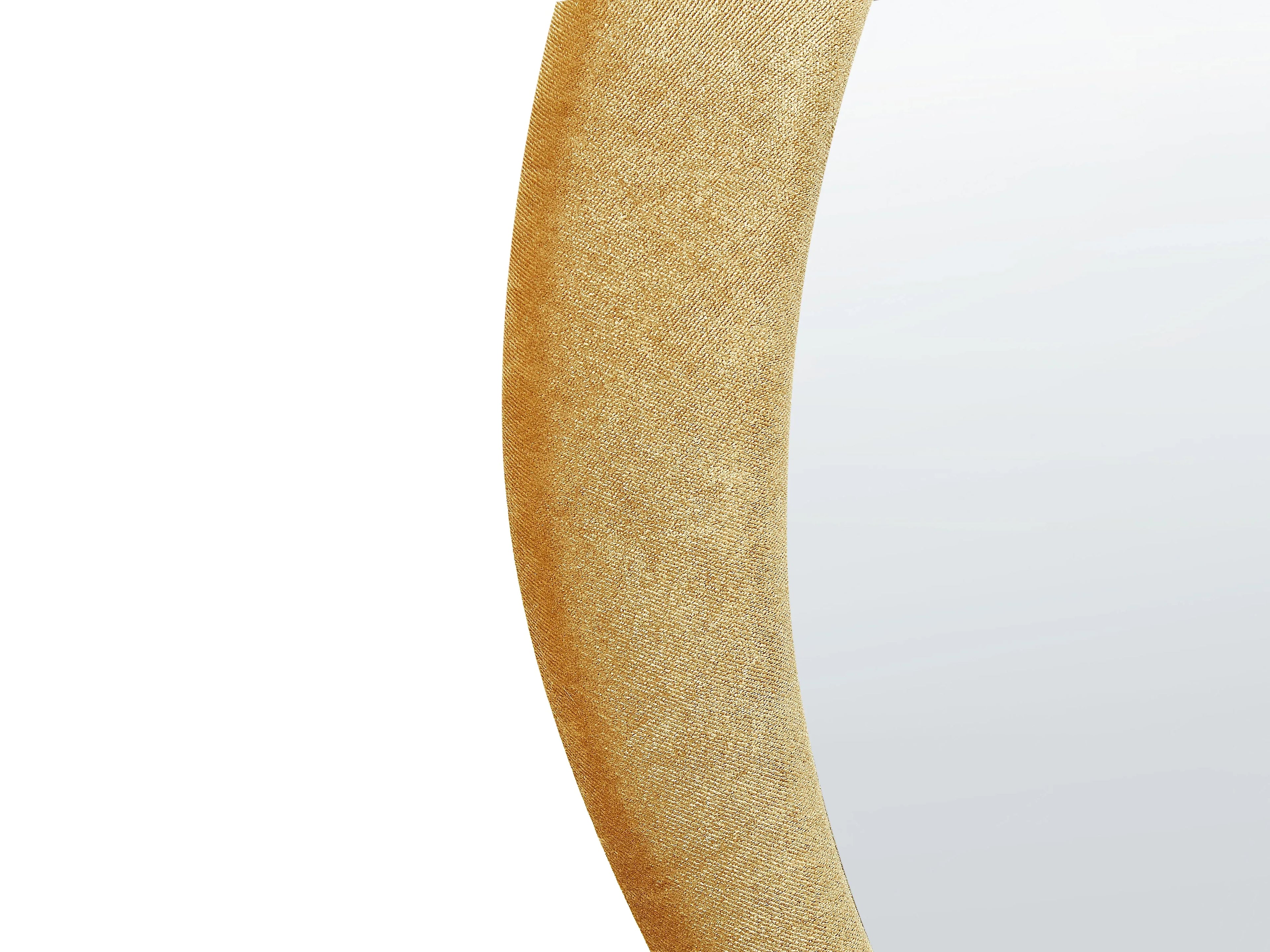 Miroir Velours Moutarde 61x91 cm