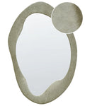 Specchio LENAX 59 cm 90 cm Velluto Verde oliva
