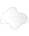 Specchio MELUN 77 cm 59 cm Metallo Oro