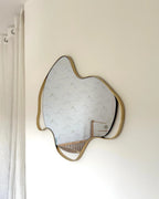 Miroir Métal Or 77x59 cm