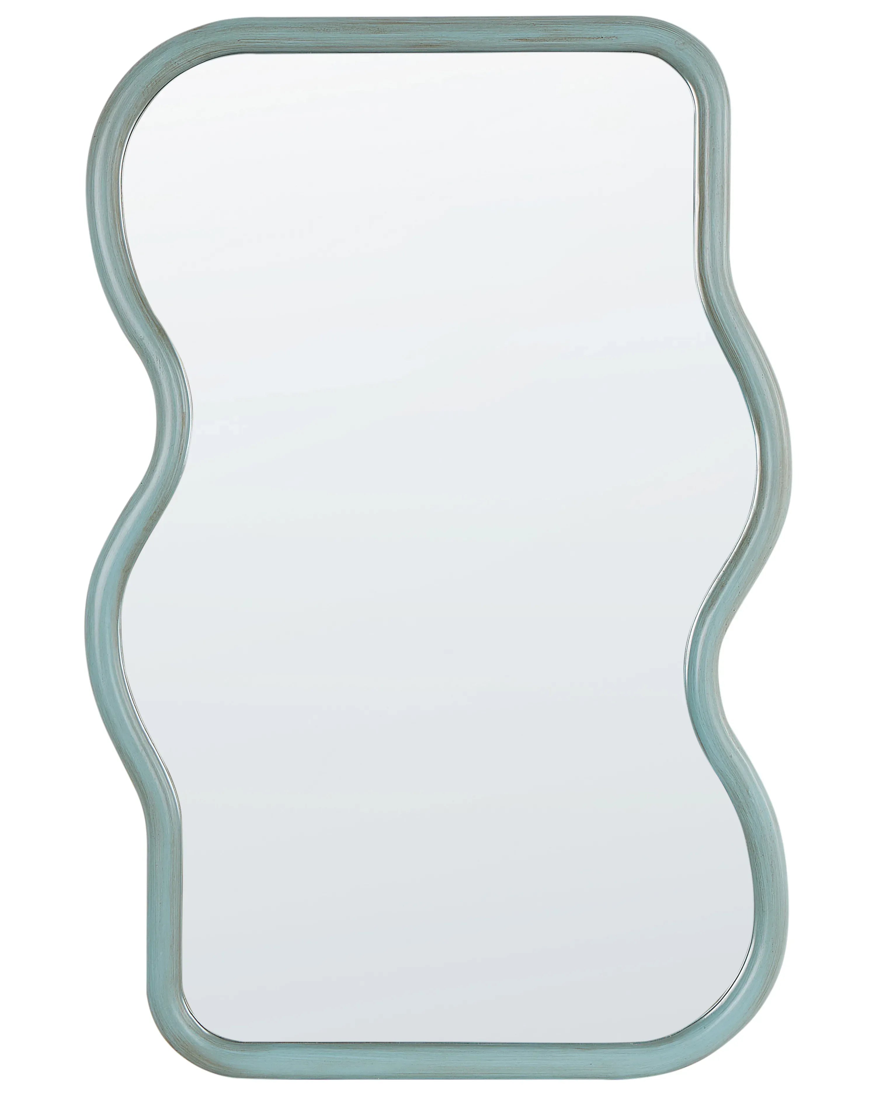 Specchio RONNET 60 cm 90 cm Legno di Paulownia Azzurro