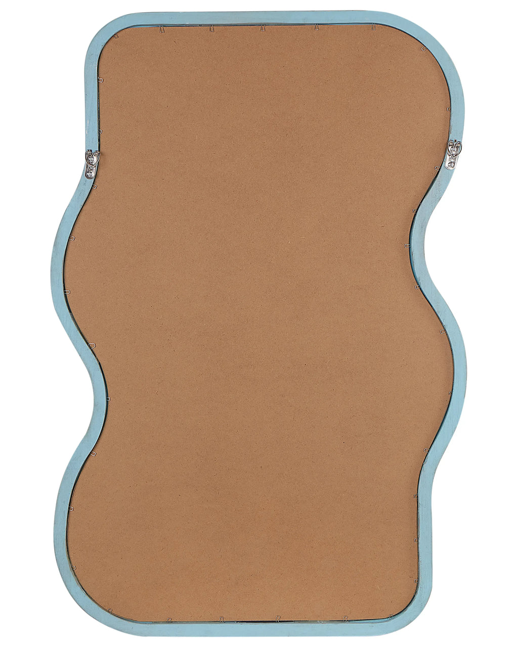Miroir en bois de paulownia bleu 60x90 cm