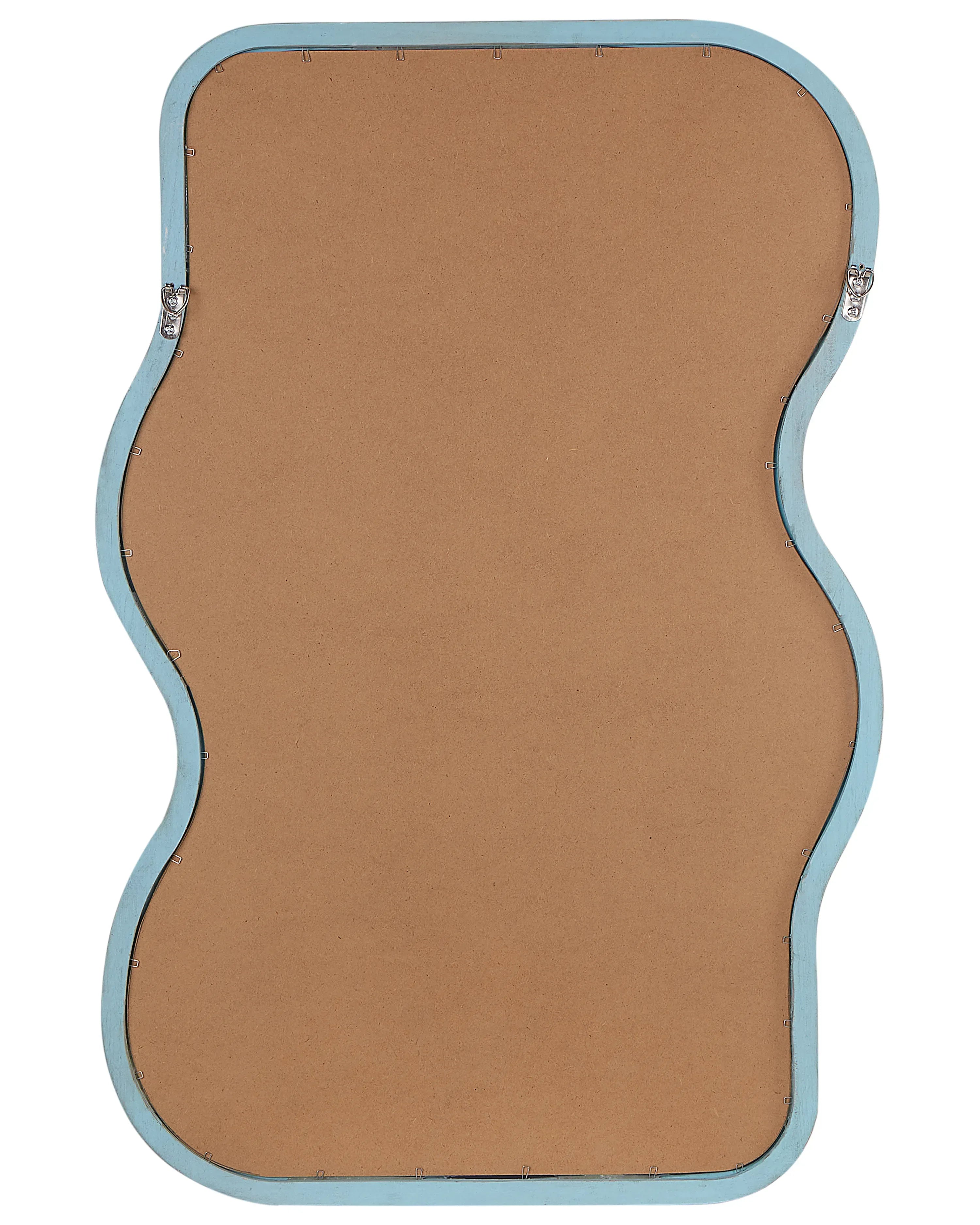 Miroir en bois de paulownia bleu 60x90 cm