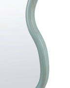 Miroir en bois de paulownia bleu 60x90 cm