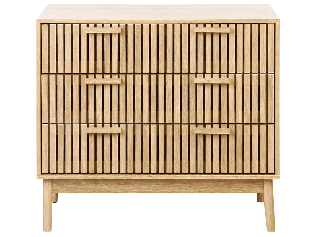 Commode à 3 tiroirs marron clair