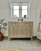 Buffet 2 portes marron clair