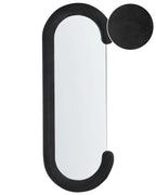 Specchio LOCHES 54 cm 158 cm Velluto Nero