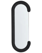 Miroir ovale velours noir 54x158 cm