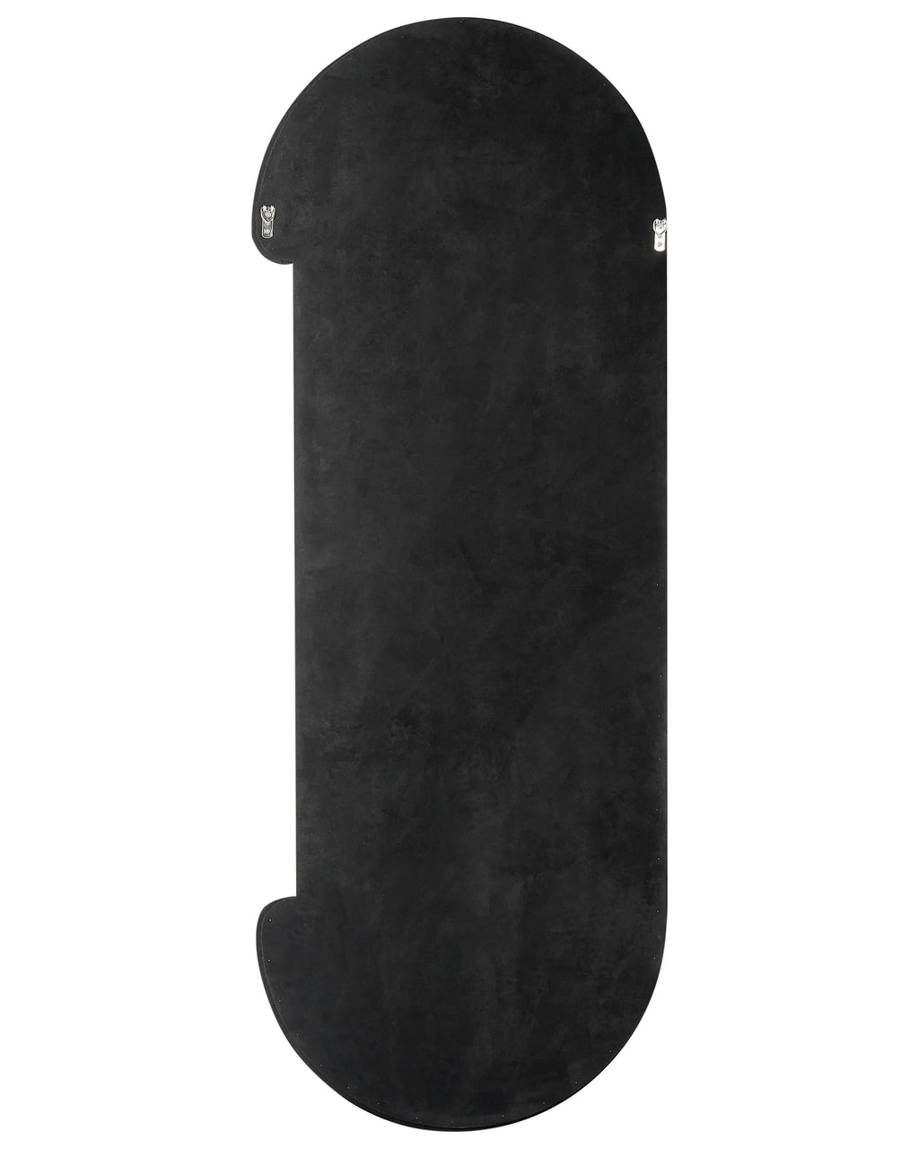 Miroir ovale velours noir 54x158 cm