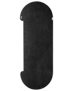 Miroir ovale velours noir 54x158 cm