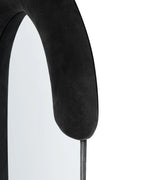 Miroir ovale velours noir 54x158 cm