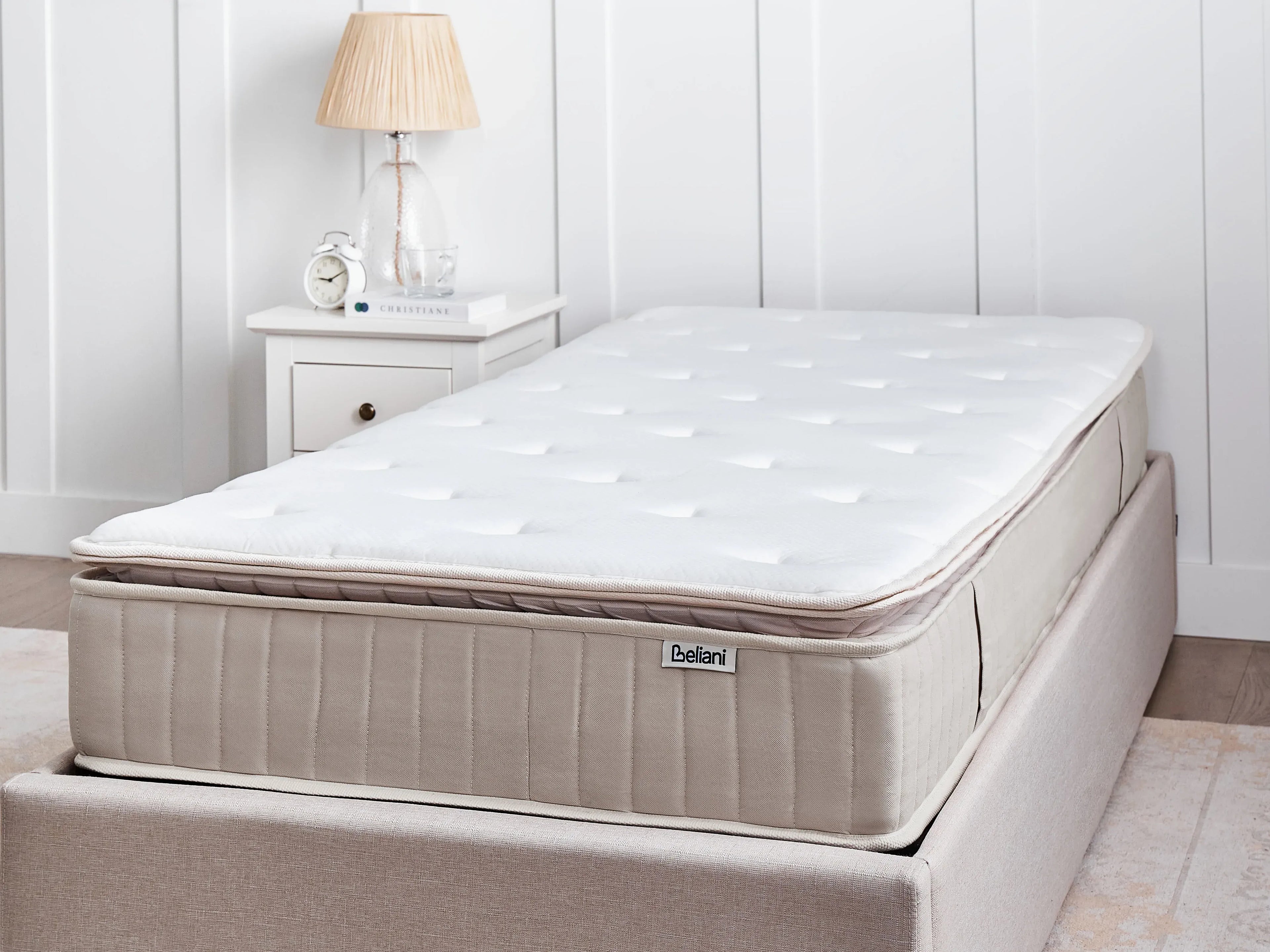 Matelas à ressorts ensachés en latex H3/4 90x200 cm