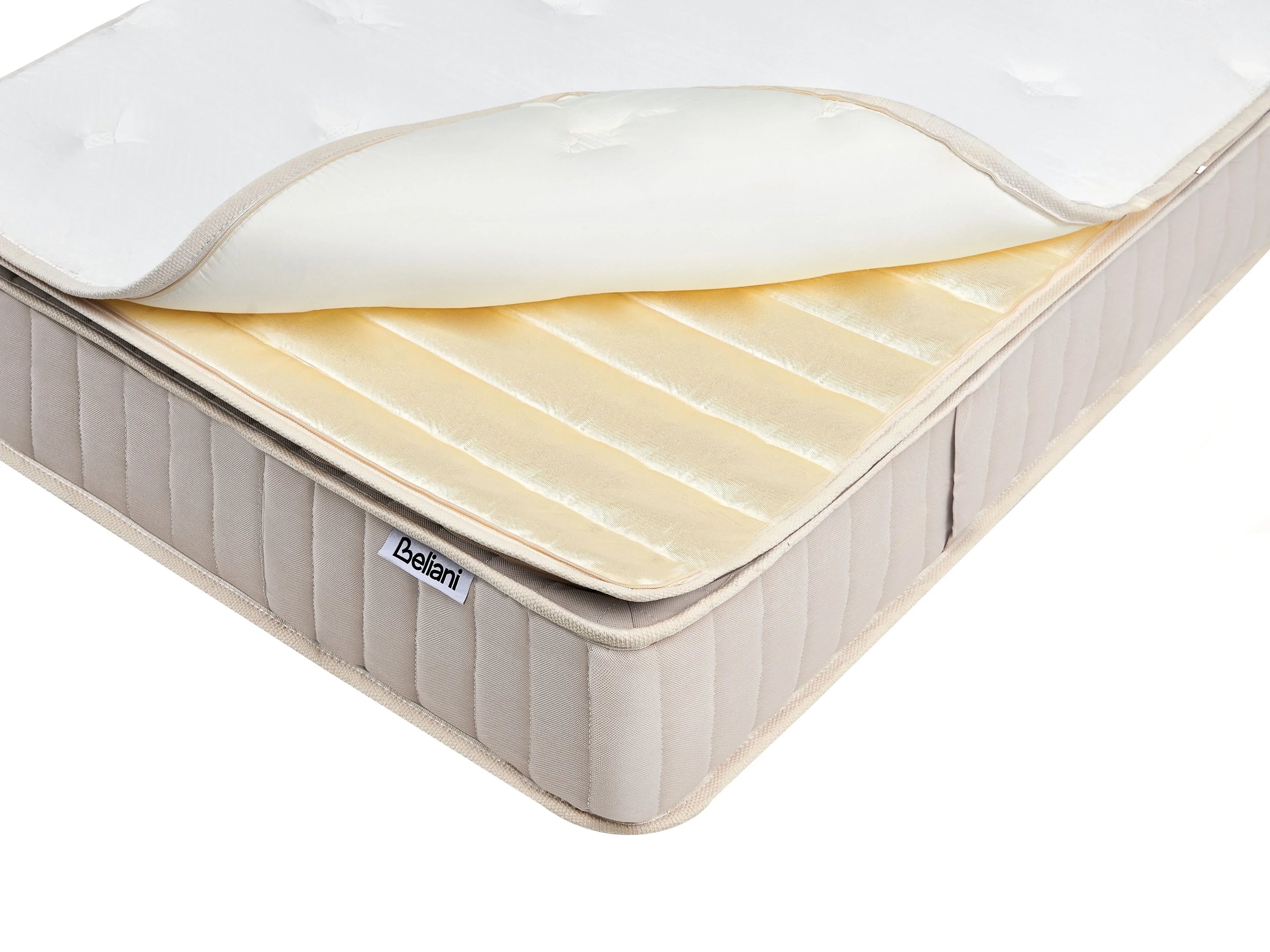 Matelas à ressorts ensachés en latex H3/4 90x200 cm