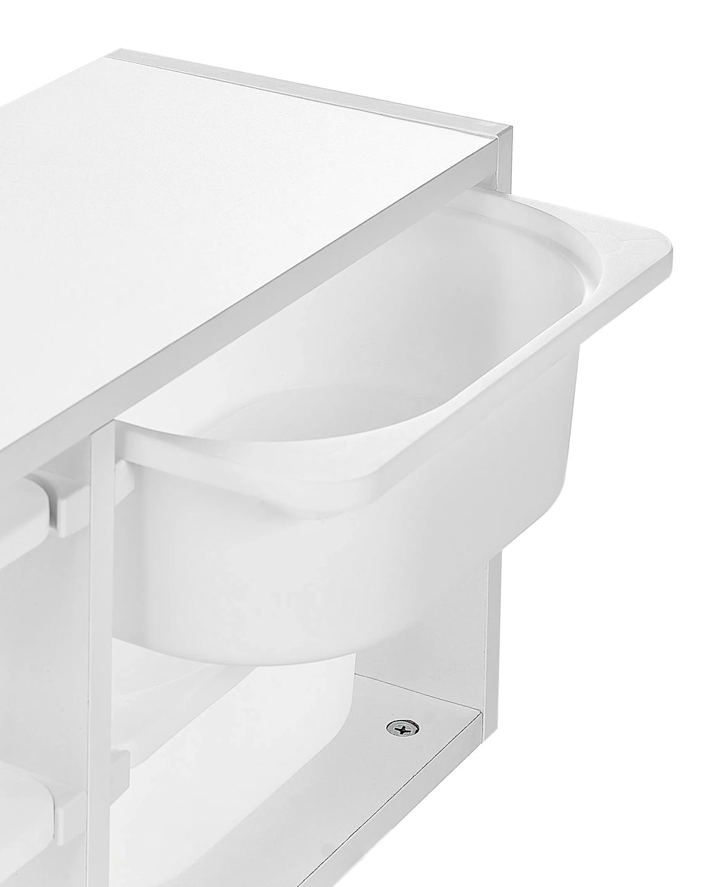 Étagère murale avec boîtes de rangement Blanc