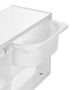 Étagère murale avec boîtes de rangement Blanc