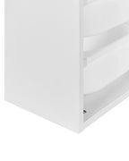 Étagère murale avec boîtes de rangement Blanc