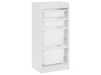 Scaffale con 4 contenitori TOBIN Bianco