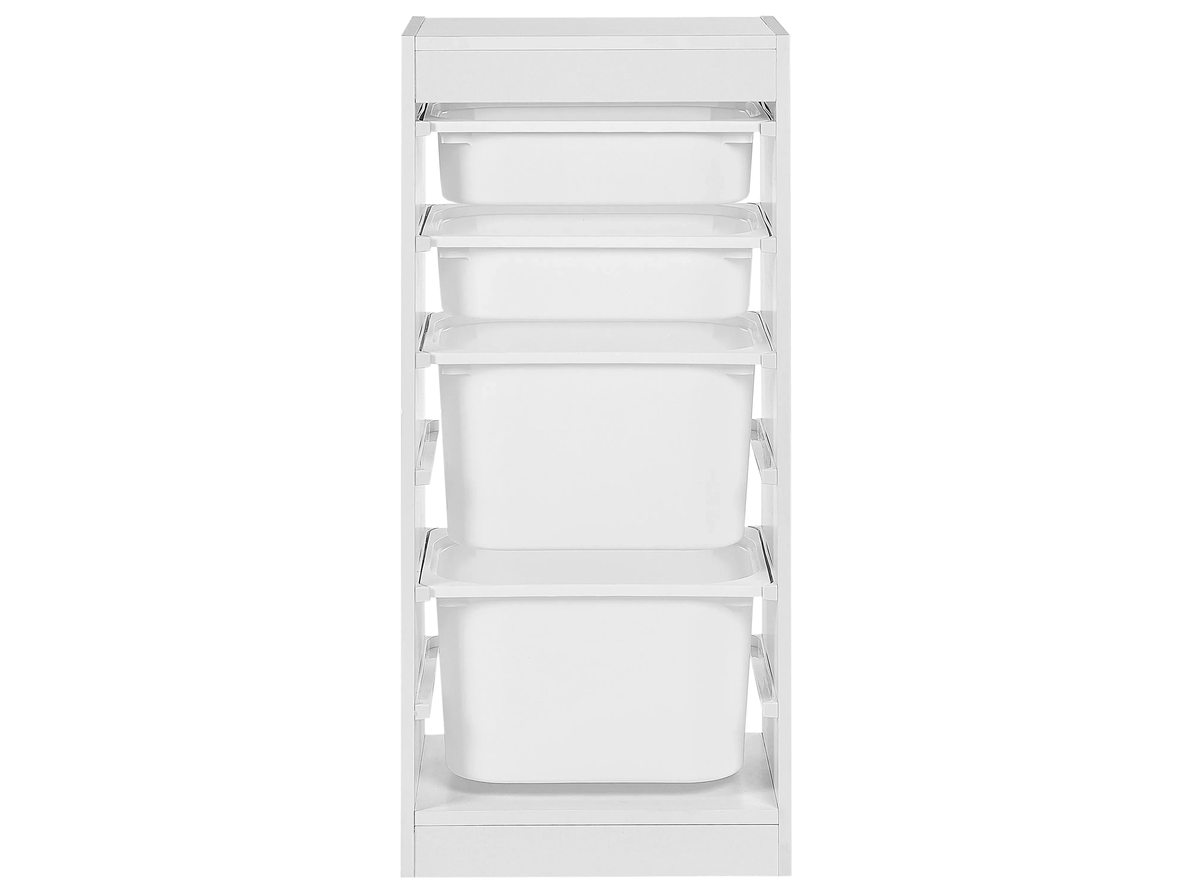 Étagère avec 4 paniers Blanc