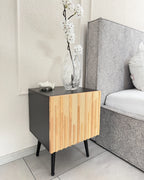 Table de chevet marron/noir