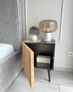 Table de chevet marron/noir
