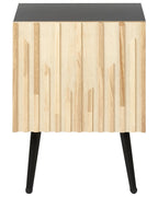 Table de chevet marron/noir