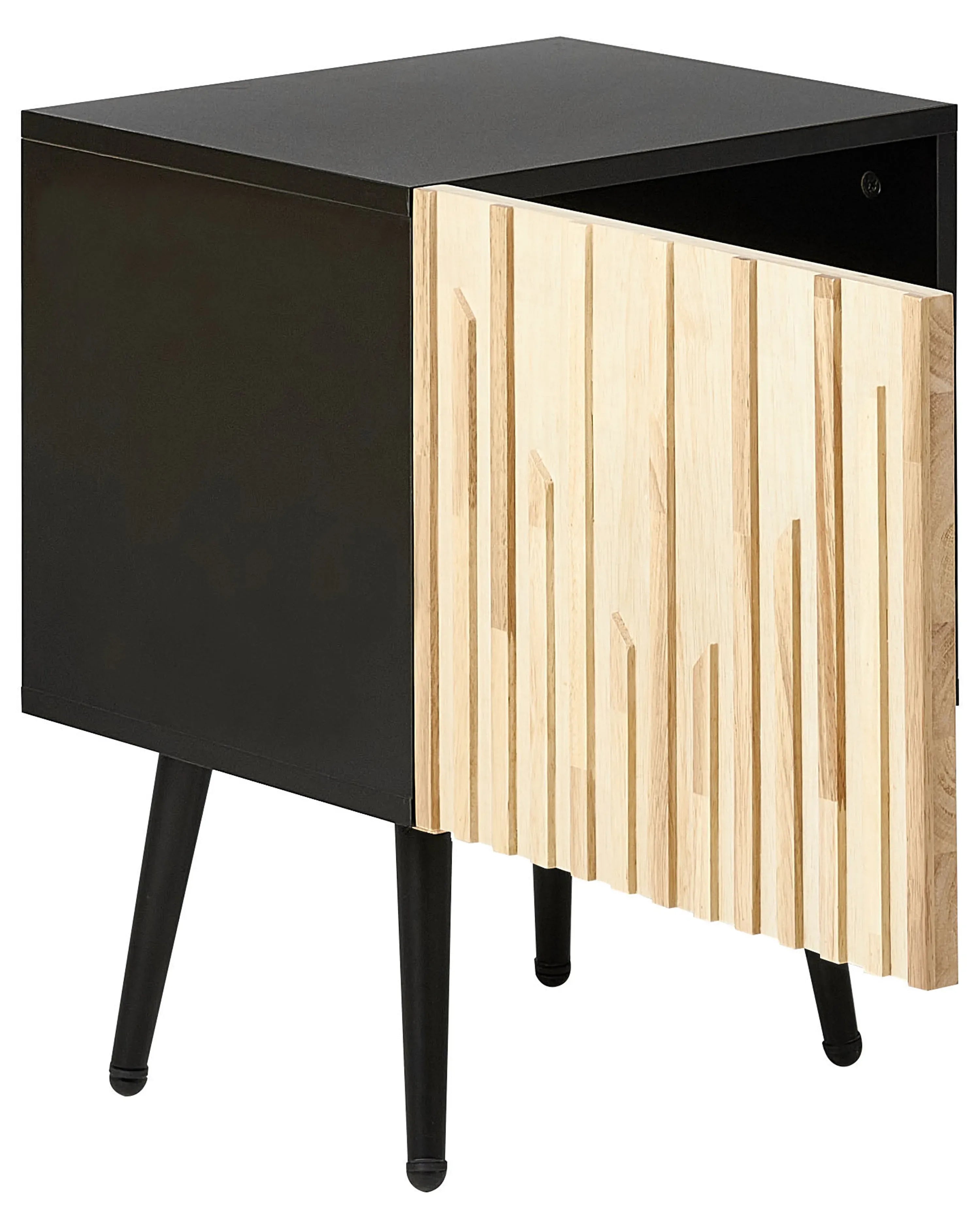 Table de chevet marron/noir