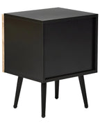 Table de chevet marron/noir