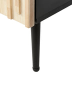 Table de chevet marron/noir