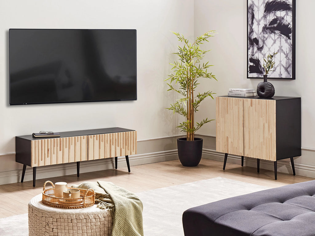 Meuble TV marron/noir