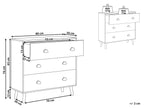 Commode 3 tiroirs Blanc