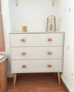Commode 3 tiroirs Blanc