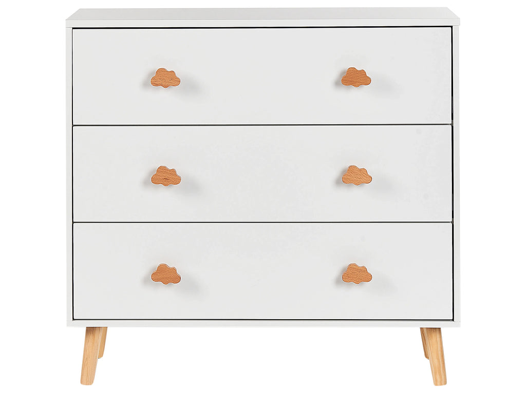 Commode 3 tiroirs Blanc