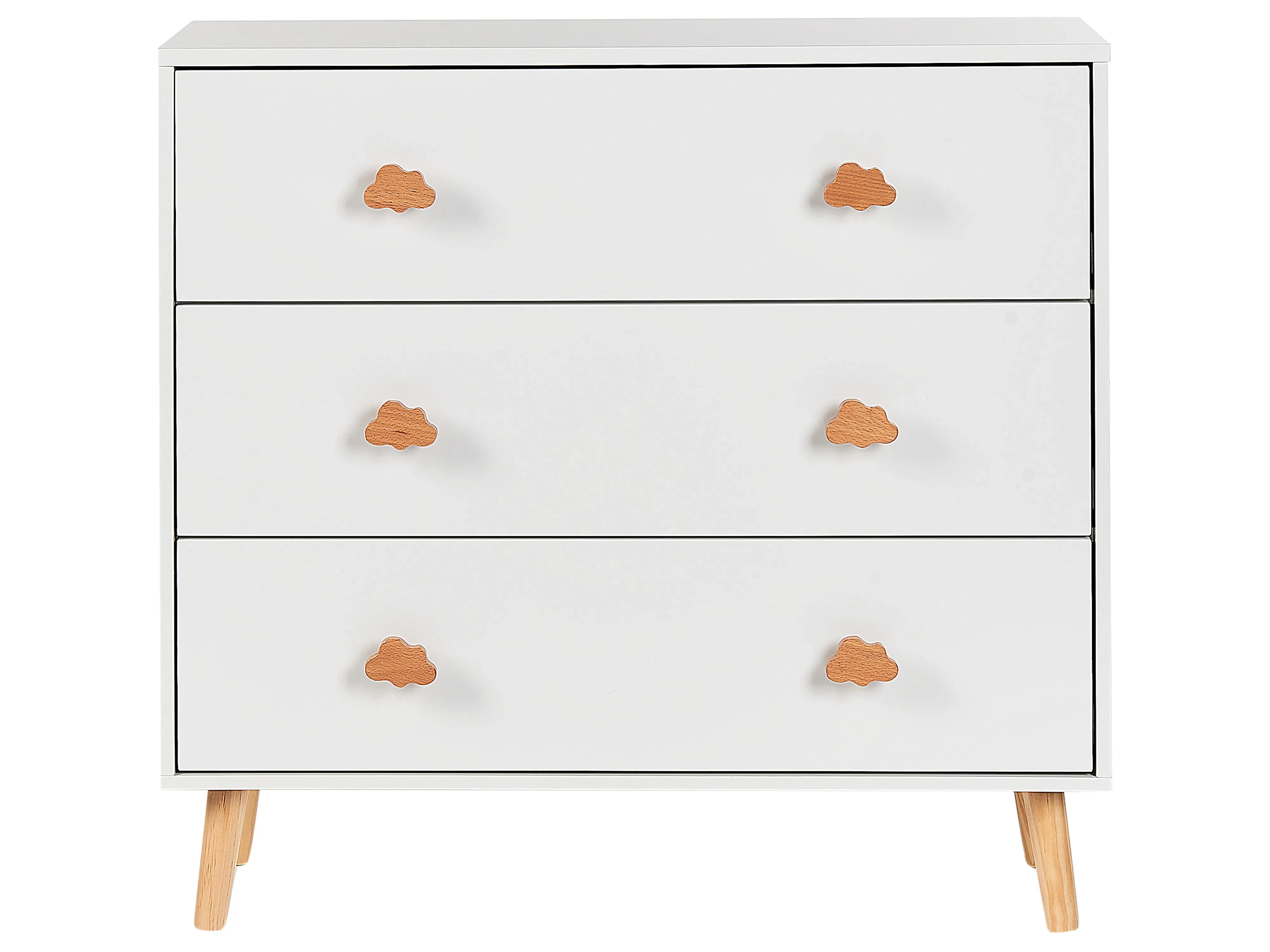 Commode 3 tiroirs Blanc