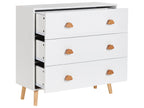 Commode 3 tiroirs Blanc