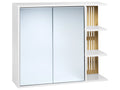 Armadio a muro per specchio da bagno NUBES 80 cm 70 cm Bianco