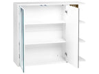 Armoire de toilette à miroir 80x70 cm Blanc