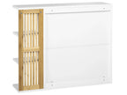 Armoire de toilette à miroir 80x70 cm Blanc