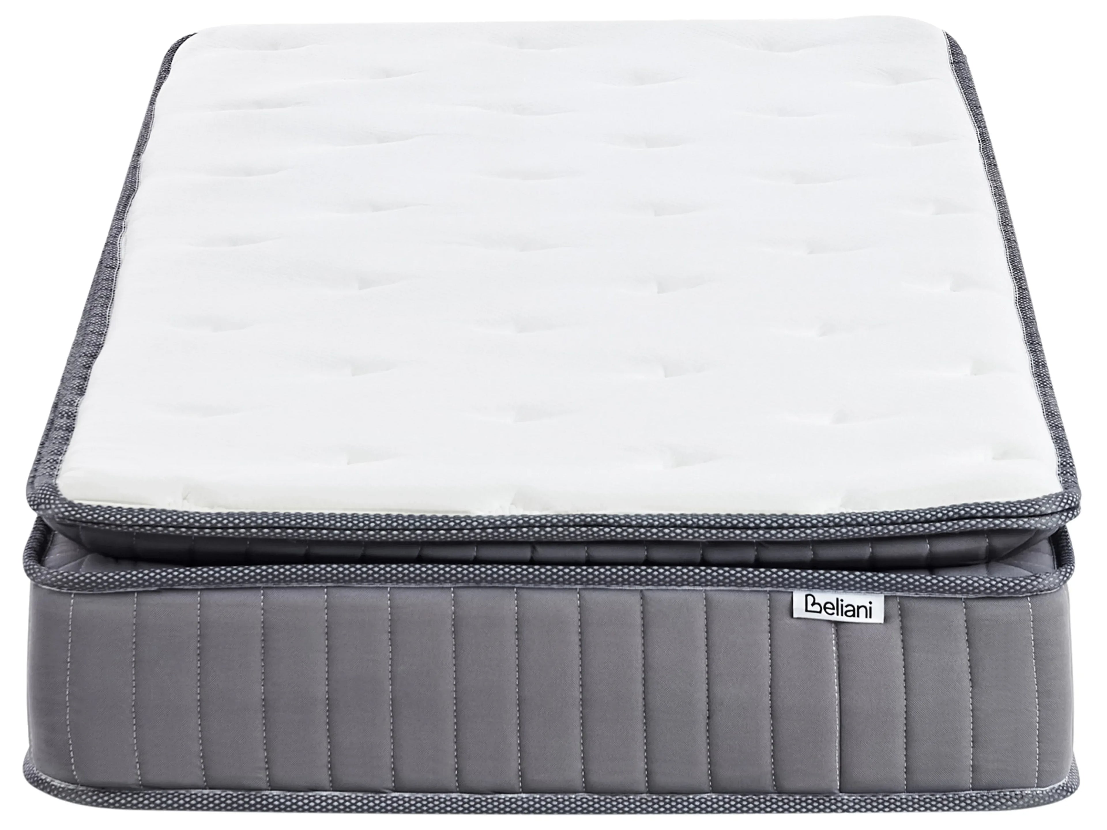 Matelas à ressorts ensachés avec mémoire de forme en gel H2/3 90x200 cm