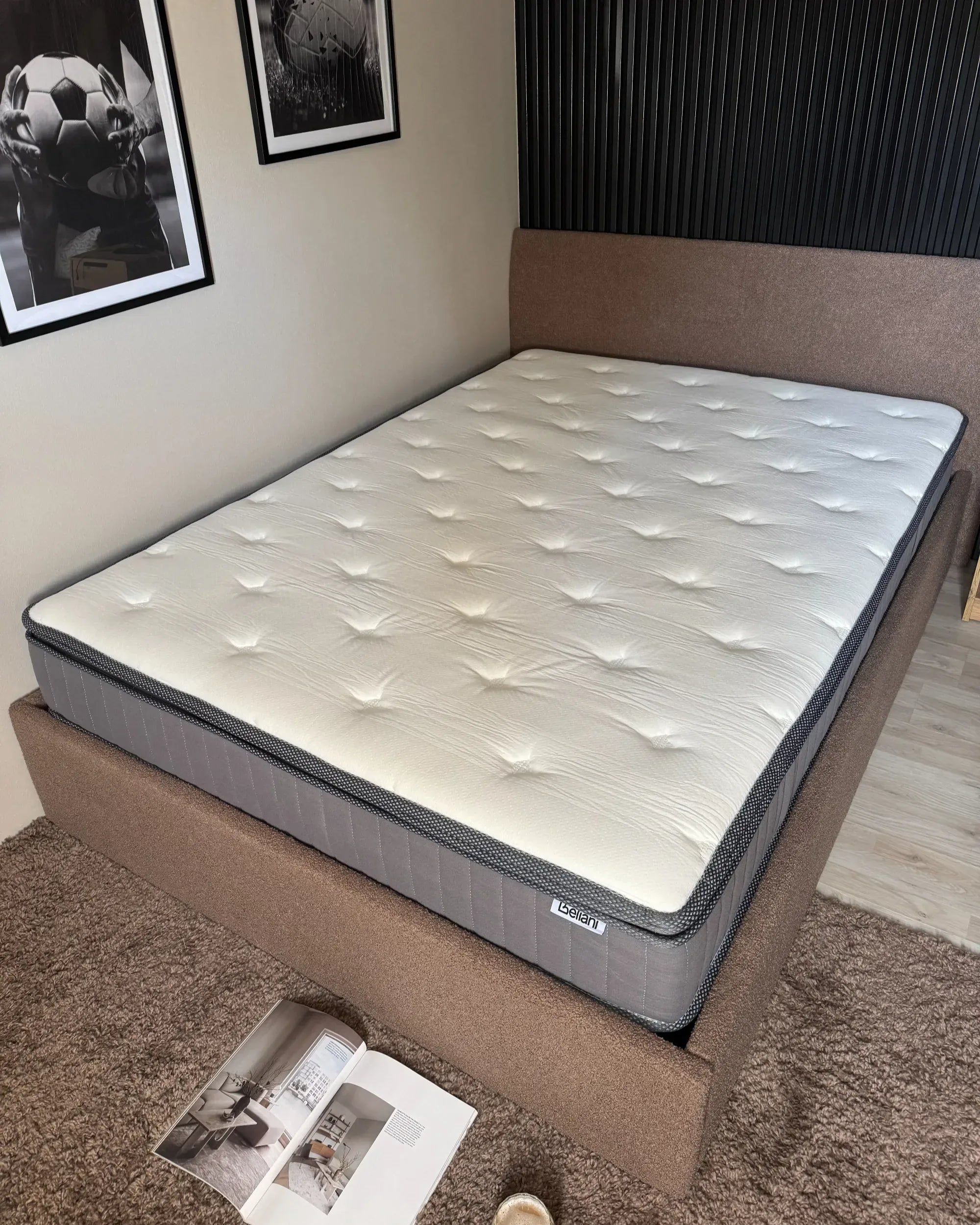 Matelas à ressorts ensachés avec gel mémoire H3/4 140x200 cm