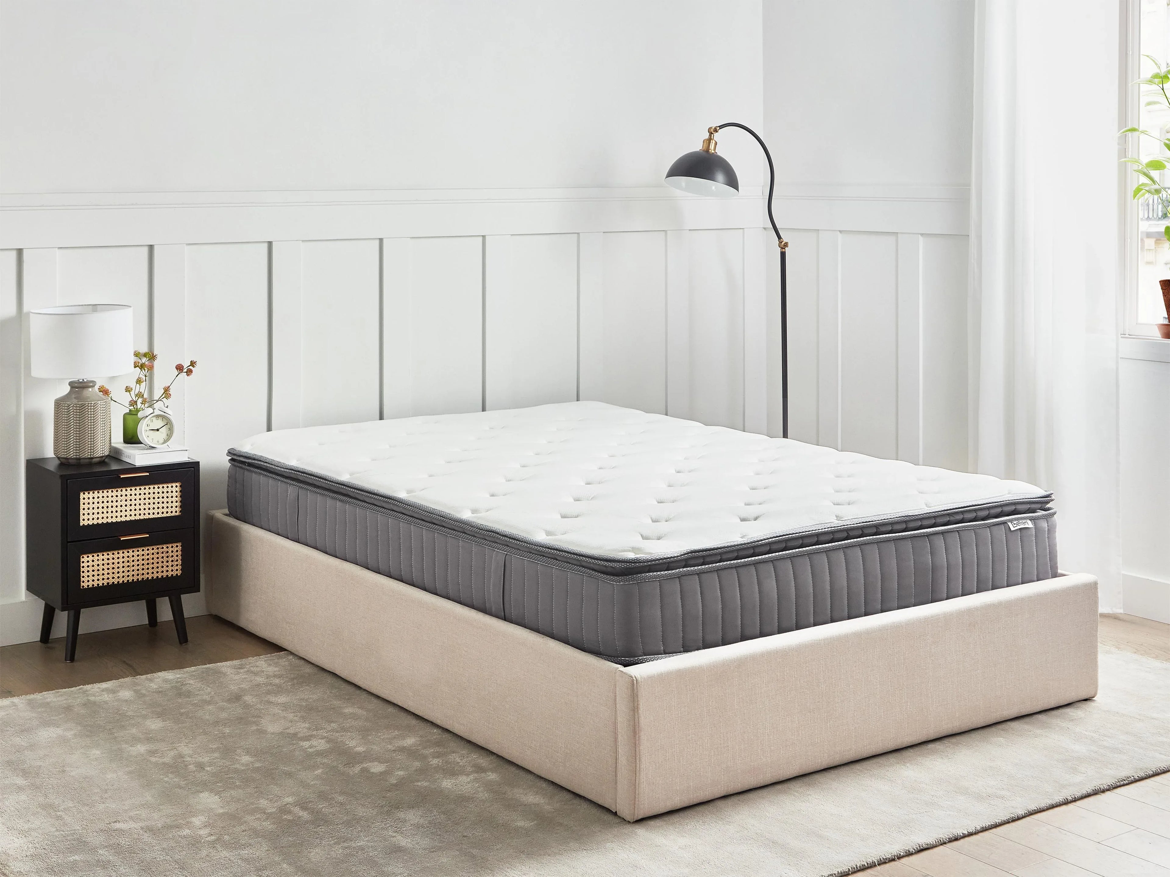 Matelas à ressorts ensachés avec gel mémoire H3/4 140x200 cm