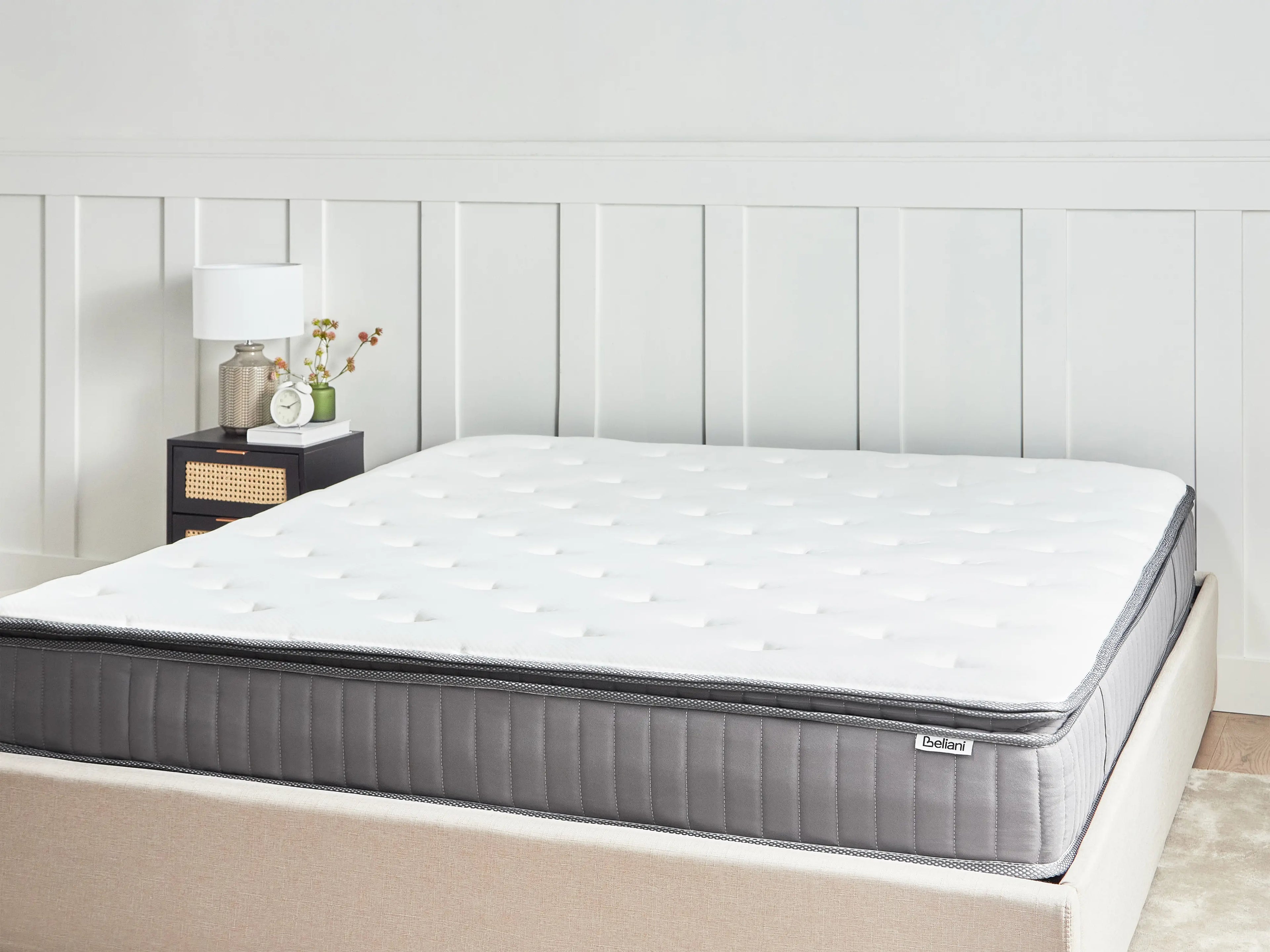 Matelas à ressorts ensachés avec mémoire de forme en gel H2/3 180x200 cm